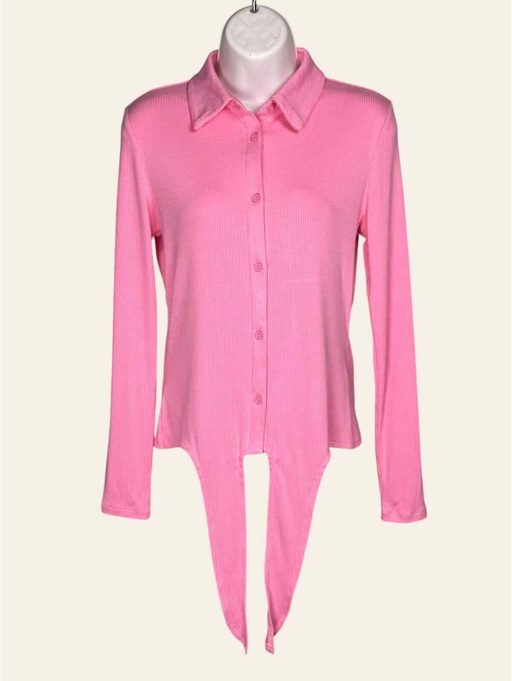 Udel NY Ribbed Collar Top